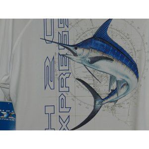 NWT Men's size XXL / 2X H2O Xpress fishing shirt sailfish long sleeves NEW